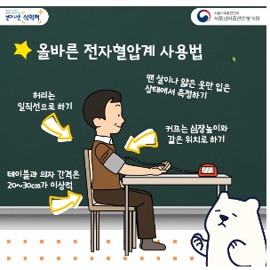 "혈압 측정 30분전에 커피 마시지 마세요"