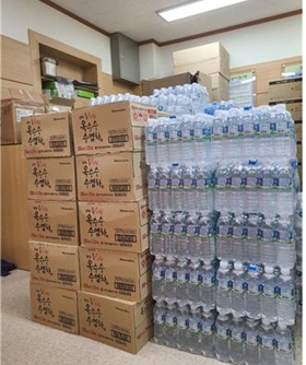 영등포구약, 선별진료소에 음료 지원하며 격려 