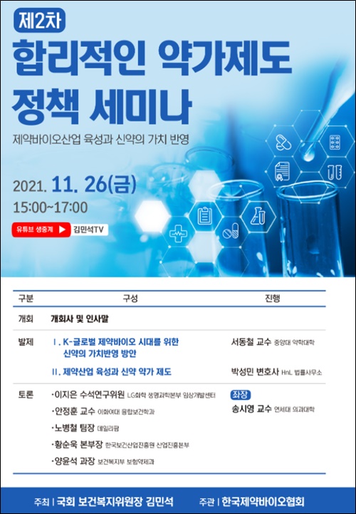 제약바이오산업 육성 위한 신약 약가제도 모색한다