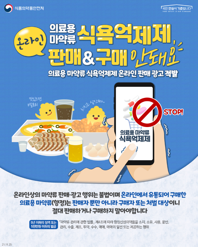 마약류 판매 누리집 147개 적발해 접속 차단…수사 의뢰