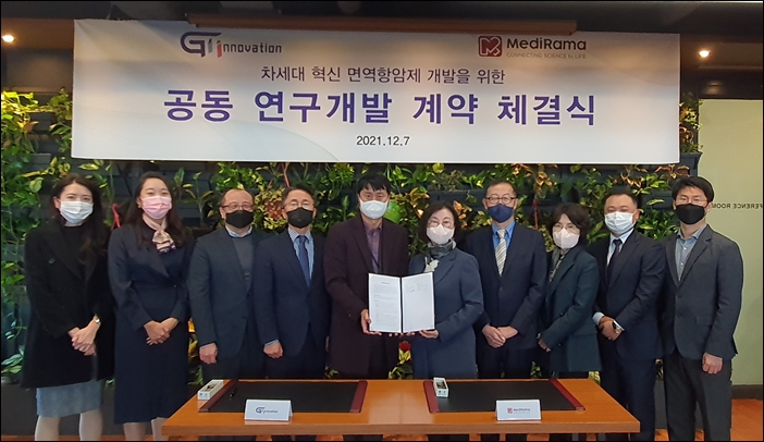 지아이이노베이션·메디라마, 면역항암제 공동 연구 