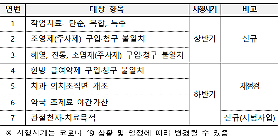진통제 청구불일치·약국 조제료 야간가산 자율점검 확정