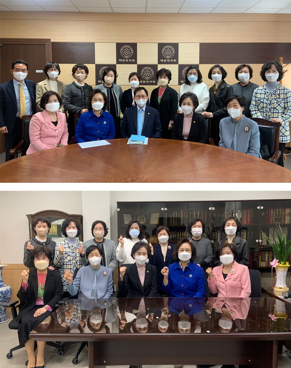 숙명약대 개국동문회, 최광훈-권영희 회장 내방