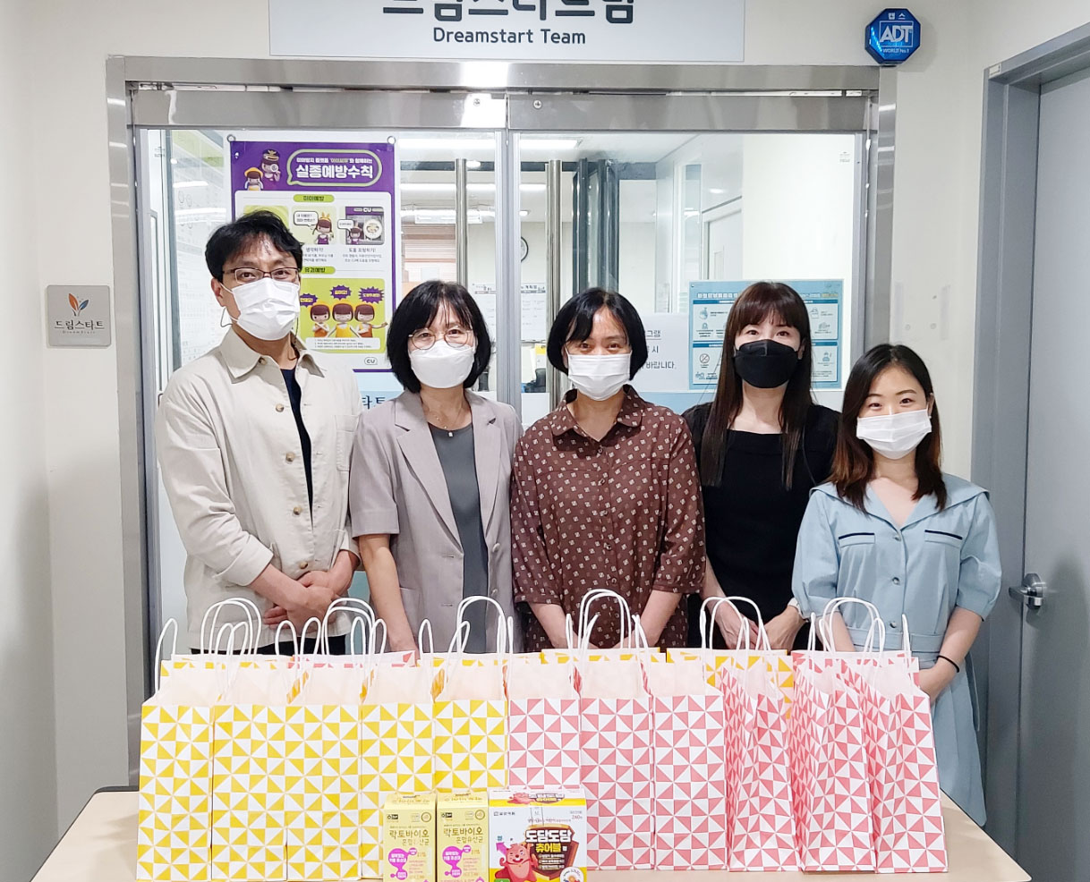 광진구약, 취약계층 아동에 유산균·영양제 전달