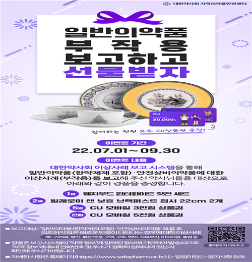 지역의약품안전센터, 일반약 부작용 보고 활성화 이벤트