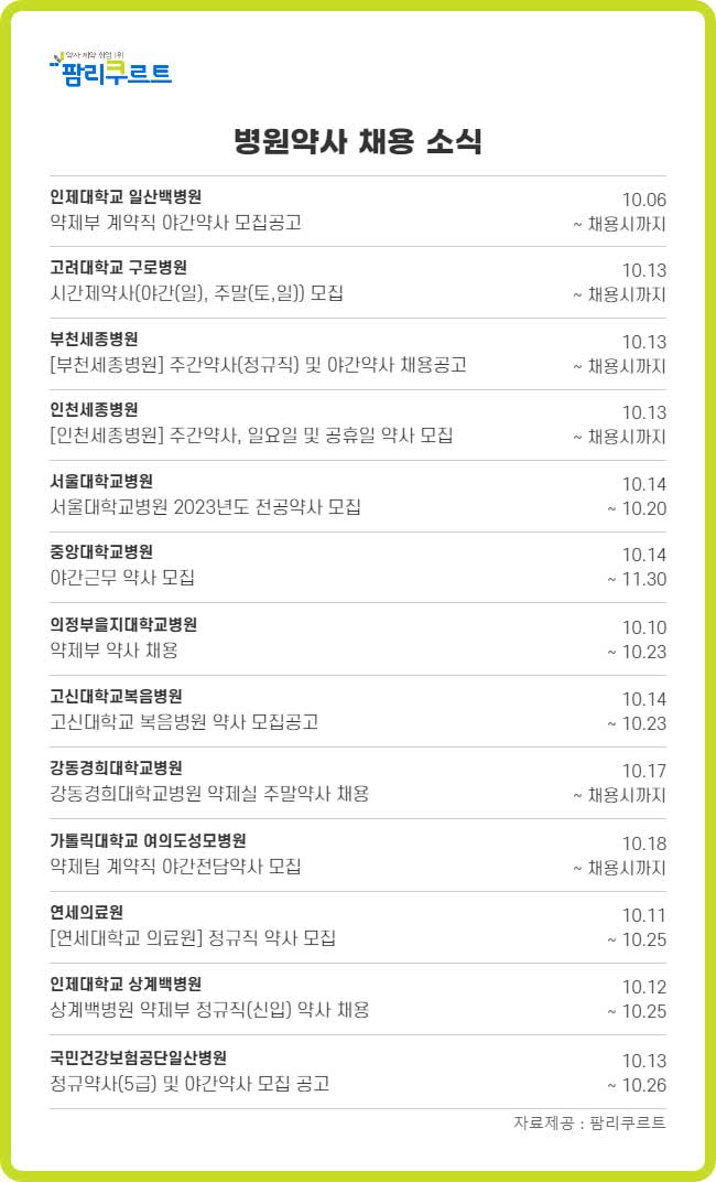 서울대병원 전공약사 9명 모집...내년 3월부터 1년 수련