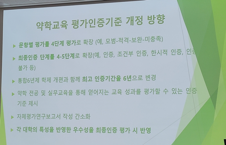  "약대 평가인증,기준 세분화·평가인력 전문성이 숙제"