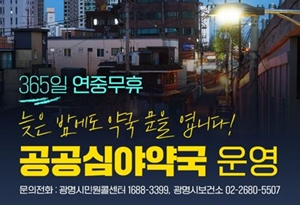 정부 예산 공공심야약국 53→76곳 확대...약사 참여 관건