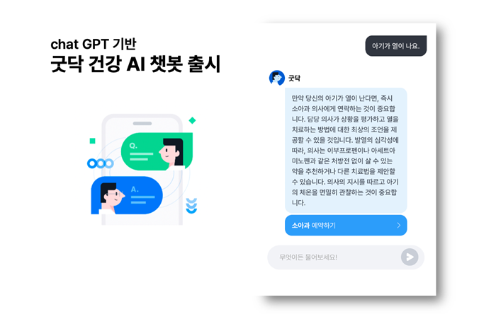 굿닥, 챗GPT 기반 건강 AI챗봇 출시..."비대면진료와 연계"