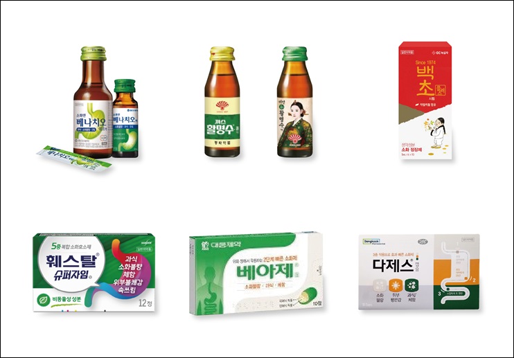활명수·베나치오·훼스탈 액상·정제형 소화제 시장 리딩