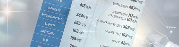 대웅 1205억·유한 1048억·녹십자 924억...개발비 자산↑