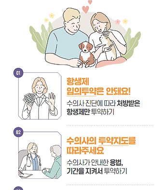 "동물항생제 임의사용 금지...수의사 투약지도 따라야"