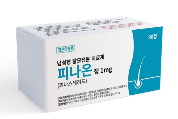 라온파마, 탈모치료제 피나온 90정 케이스 리뉴얼