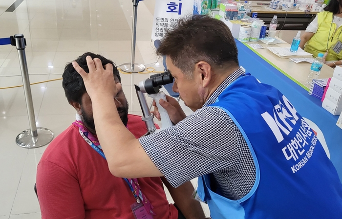 태풍 상륙에 잼버리 진료소 철수...3일 간 220여명 진료 
