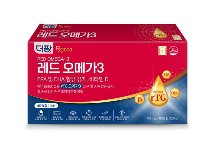 더팜, 6중 복합 프리미엄 '레드 오메가3' 리뉴얼
