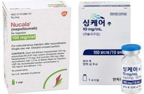 중증호산구성 천식약 싱케어 이어 누칼라도 약가협상