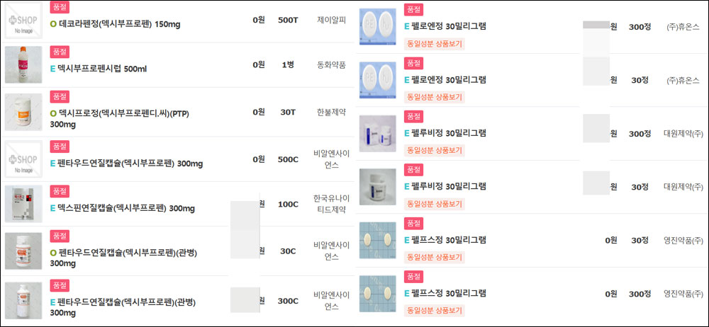 록소프로펜 후폭풍...펠루비서방정·덱시부프로펜도 동나