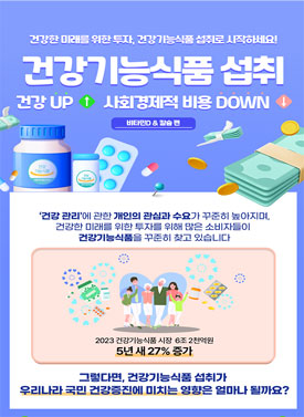 "비타민D·칼슘 섭취, 사회경제적 비용 270억원 절감"