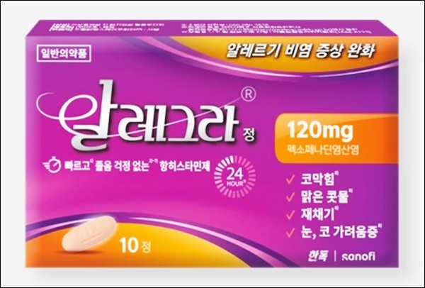 60mg 함량 변경 후발의약품, 알레그라 아성 깰까