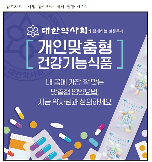 약사회, 건기식 소분 실증사업 참여 약국 모집 박차