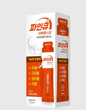 대원제약, 스틱형 소염진통제 '파인큐 이부펜시럽' 출시