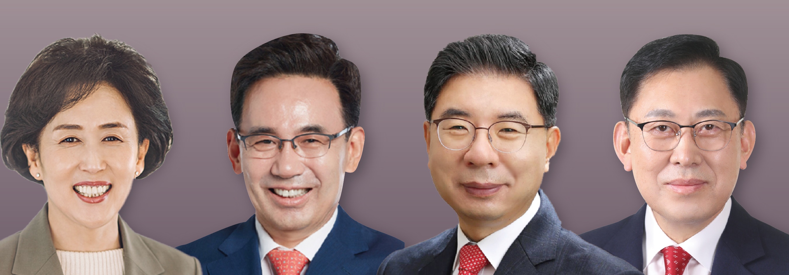 최광훈 34.9%, 박영달 19.3%, 권영희 18%, 김종환 7.6%
