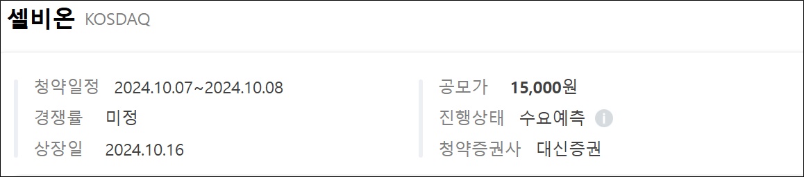 셀비온, 코스닥 공모금액 287억 조달…R&D 투자