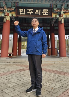 [대약] 박영달, 광주 약국가 방문...지지 호소
