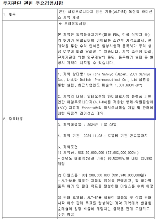 5년간 계약금 3500억...잘 나가는 알테오젠 플랫폼 기술