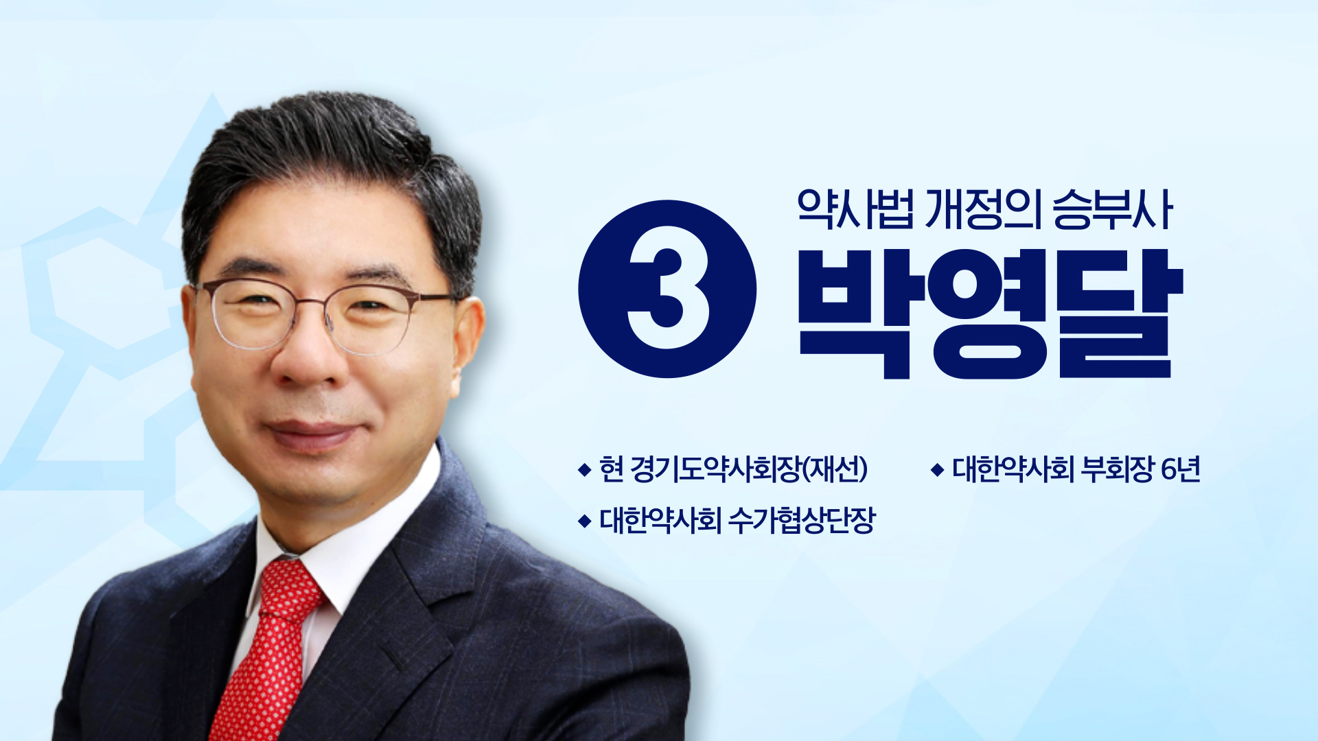 "30년 회무 경력...한약사·품절약 문제 해결하겠다"
