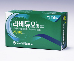 탄산수소나트륨 용량만 다른 라베프라졸 복합제 러시