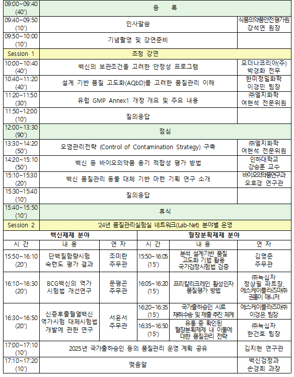 식약처, 생물학적제제 품질관리 역량강화 지원