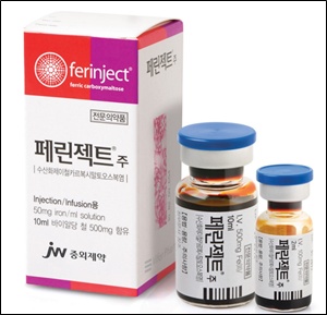 JW중외 철분주사제 '페린젝트' 만1세부터 사용 가능