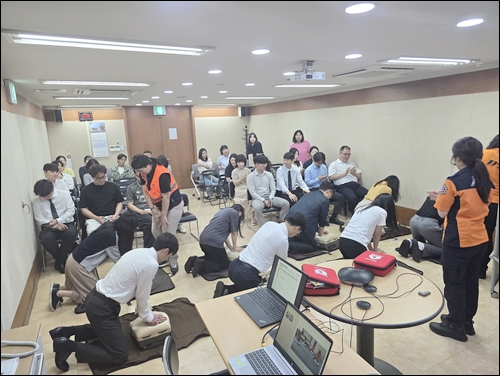 유영제약, 임직원 대상 응급안전교육 실시