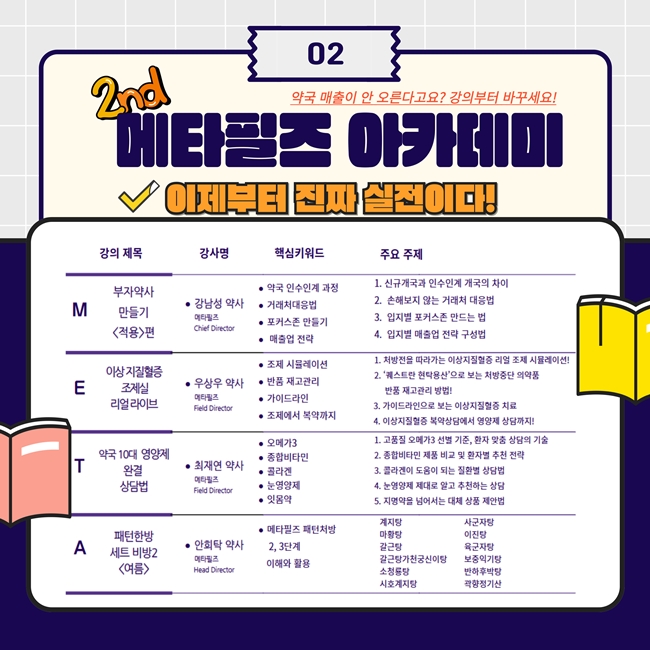 메타필즈, 내달 6일 약국경영·상담 실전 교육 