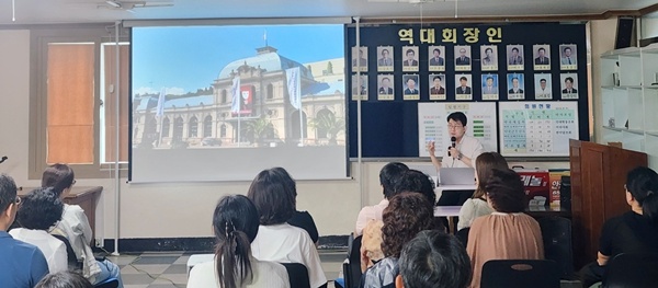 원주시약, 휴베이스 커뮤니티와 협약...인문학 강의 진행