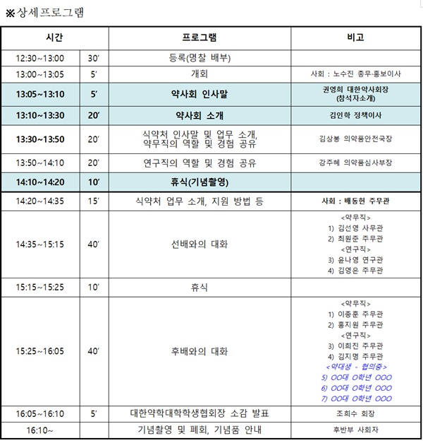 약사회-식약처, 13일 공직약사 진로 설명회