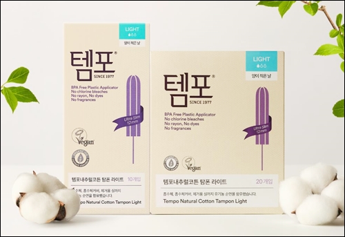 동아제약, 템포 내추럴코튼 탐폰 라이트 출시